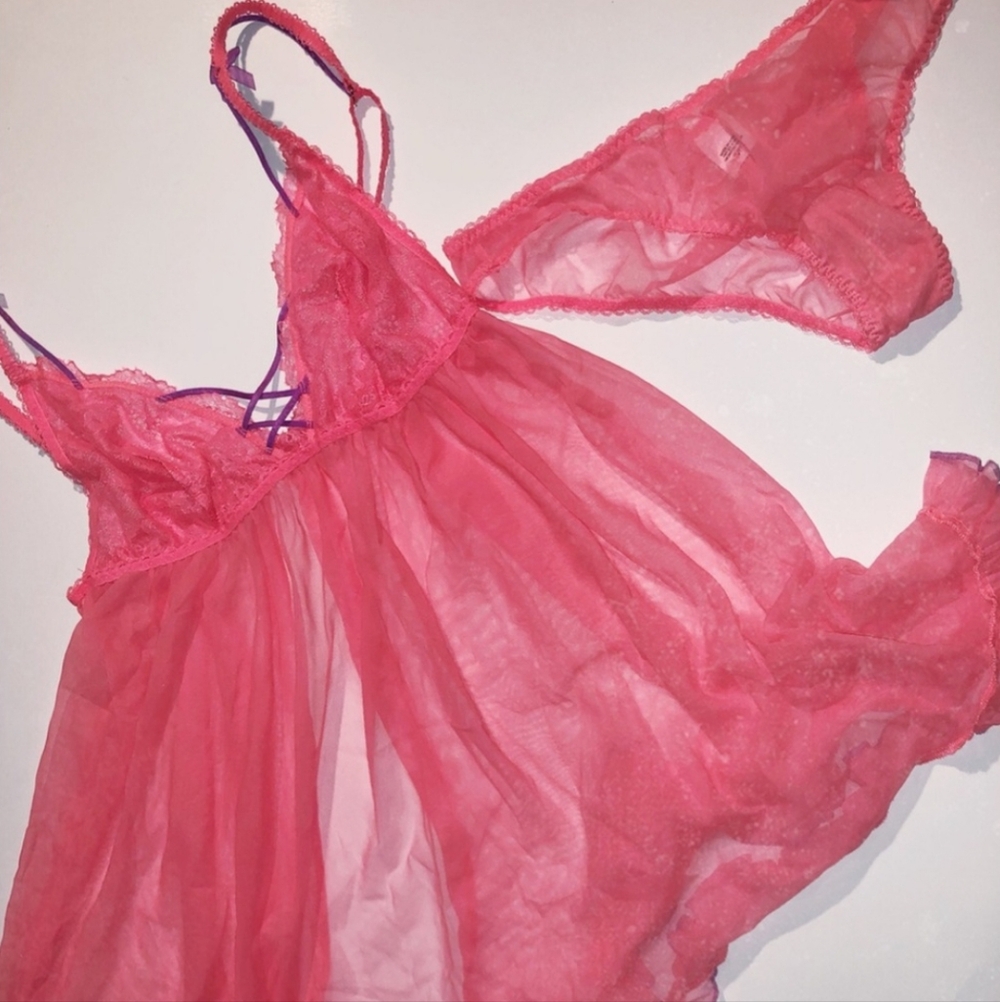 Victorias Secret Dream Angels Babydoll & Panty Set